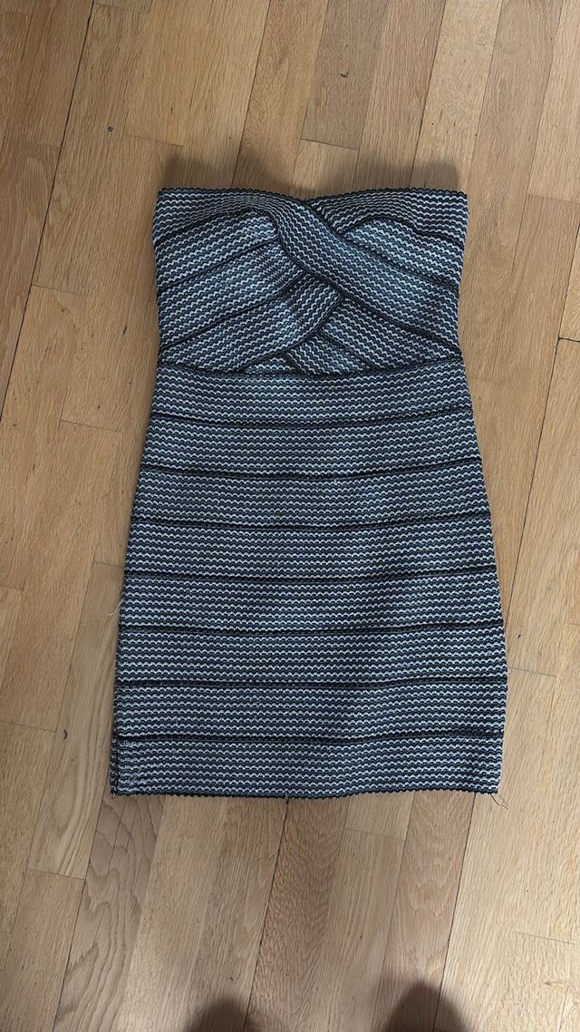 Vestido fiesta plata talla 38