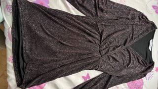 Vestido Mango fiesta lentejuelas XS