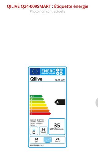 Televisor Qilive Negro 24 pulgadas