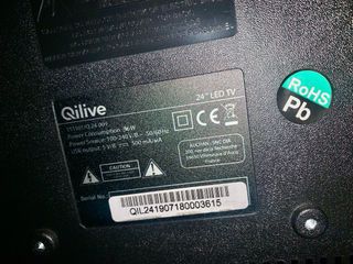 Televisor Qilive Negro 24 pulgadas