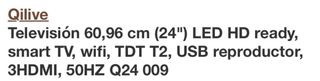 Televisor Qilive Negro 24 pulgadas