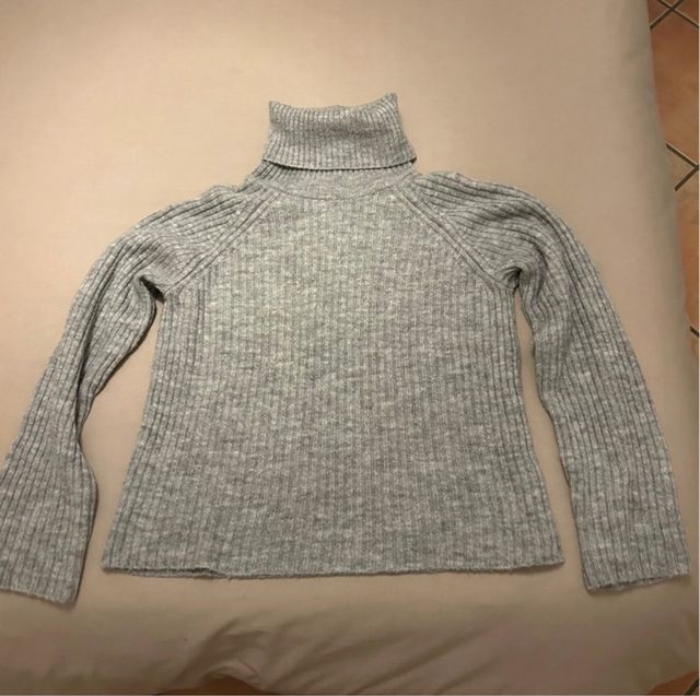 Pack 2 jerséis grises cuello alto