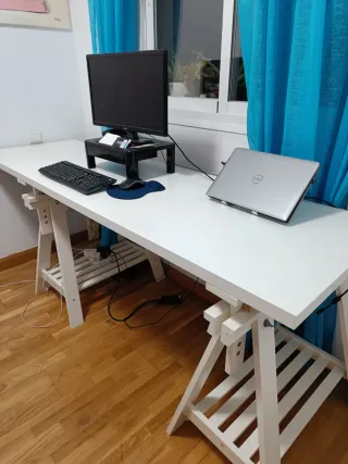 Escritorio Ikea Blanco 200 cm