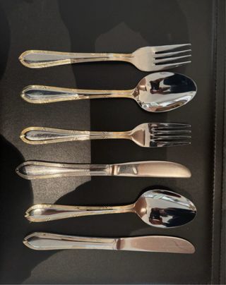 Cubertería de lujo en maletín Acero 18/10 Navidad