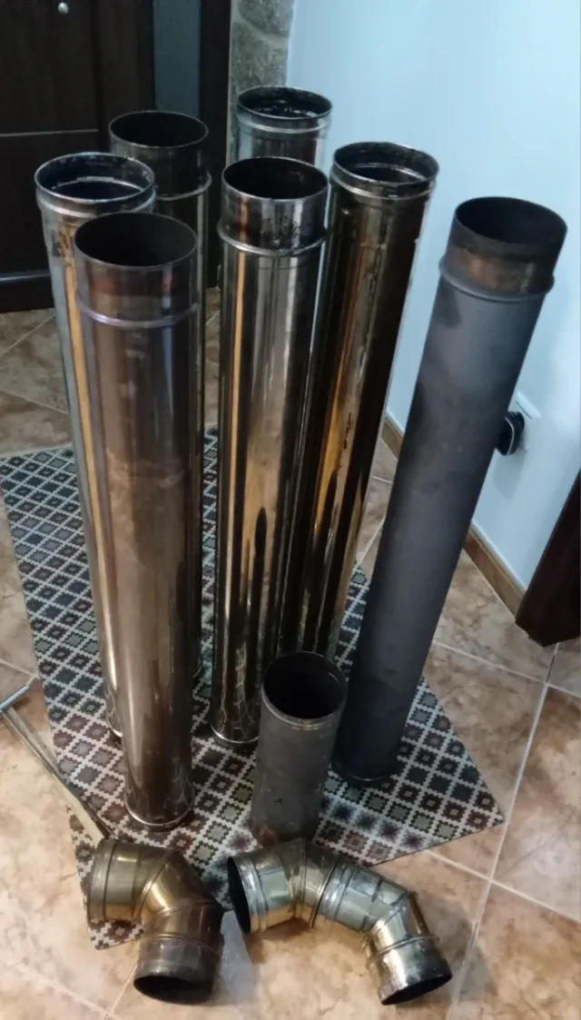 Estufa leña metal negra/gris solo venta en persona