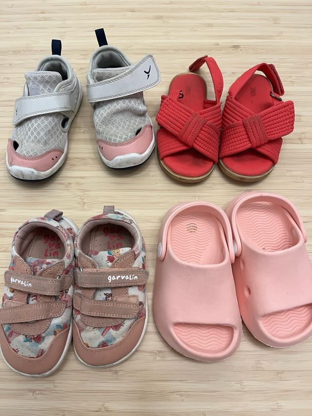 Zapatos de niña.Zara, Garvalín, Decathlon. T23-24