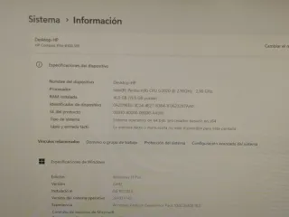 Ordenador sobremesa HP Intel i5
