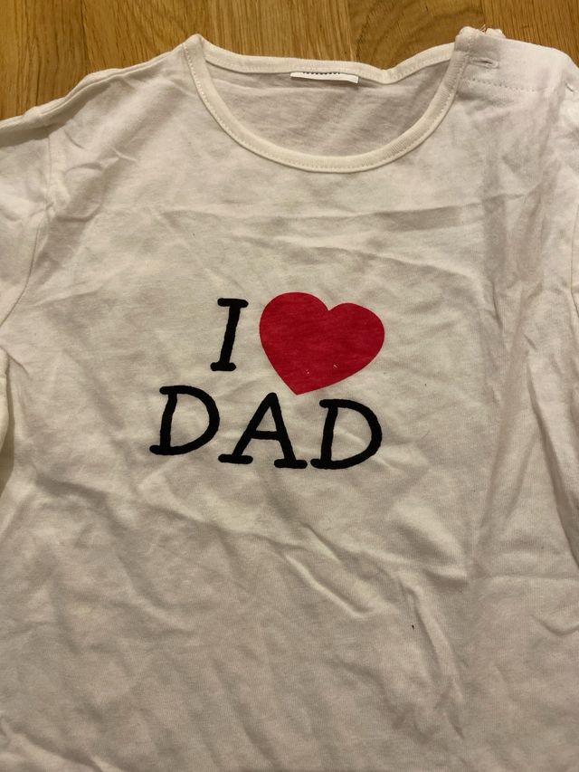 Camiseta Kiabi 12 meses I love Dad