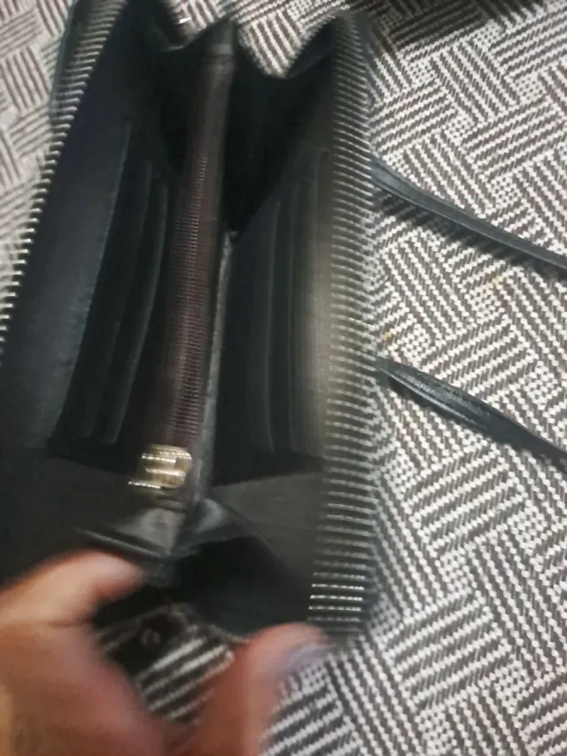 Monedero para móvil negro