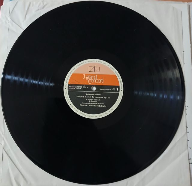 LP Brahms Sinfonía n.3 Furtwängler
