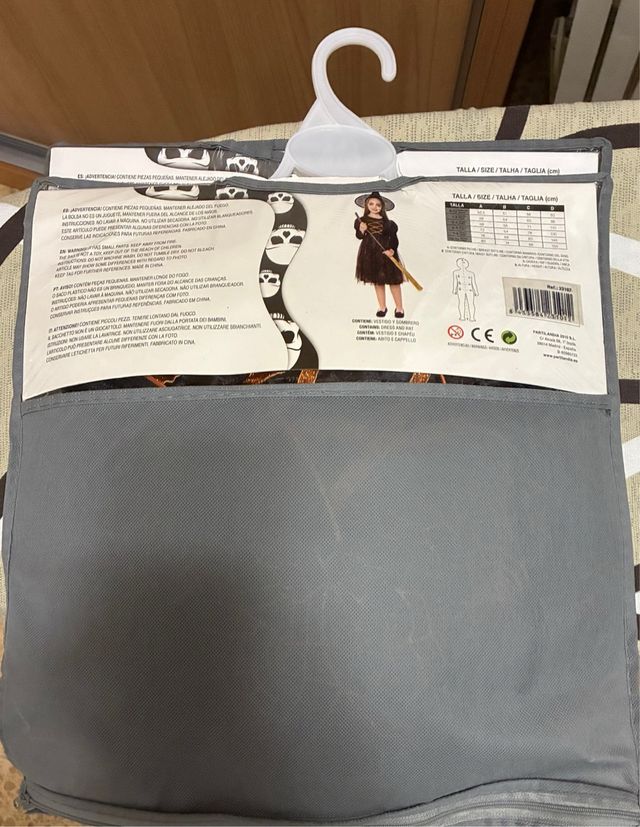 Disfraz Bruja Telaraña Niña Talla 10-12