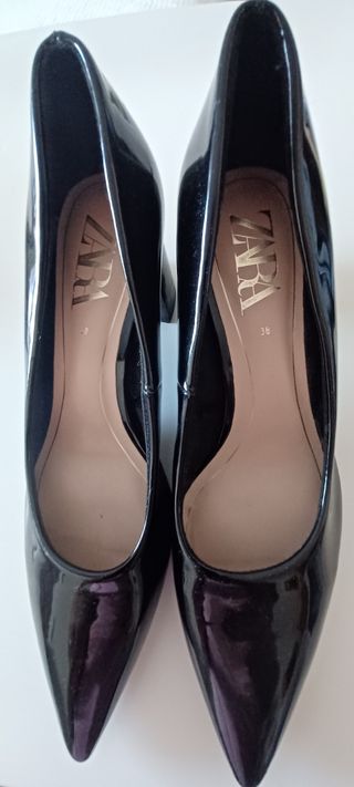 Zapatos de tacón Zara negros talla 38