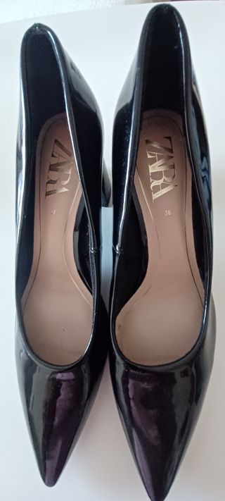 Zapatos de tacón Zara negros talla 38