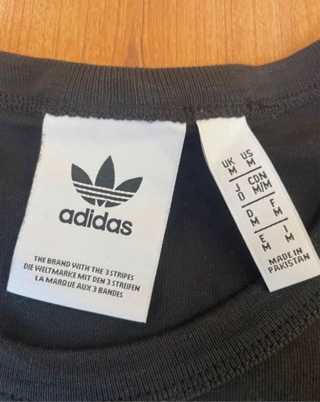 Camiseta Adidas Negra Talla M Original