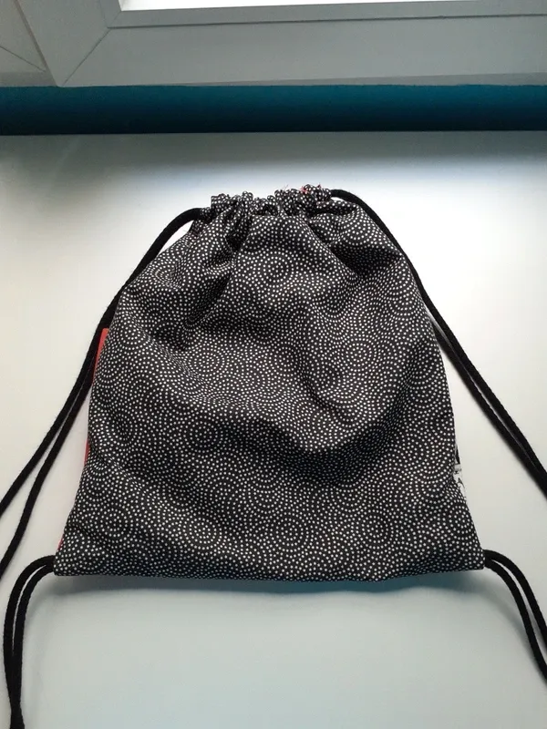 Mochila de cuerdas con estampado de gatos