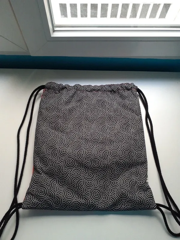 Mochila de cuerdas con estampado de gatos