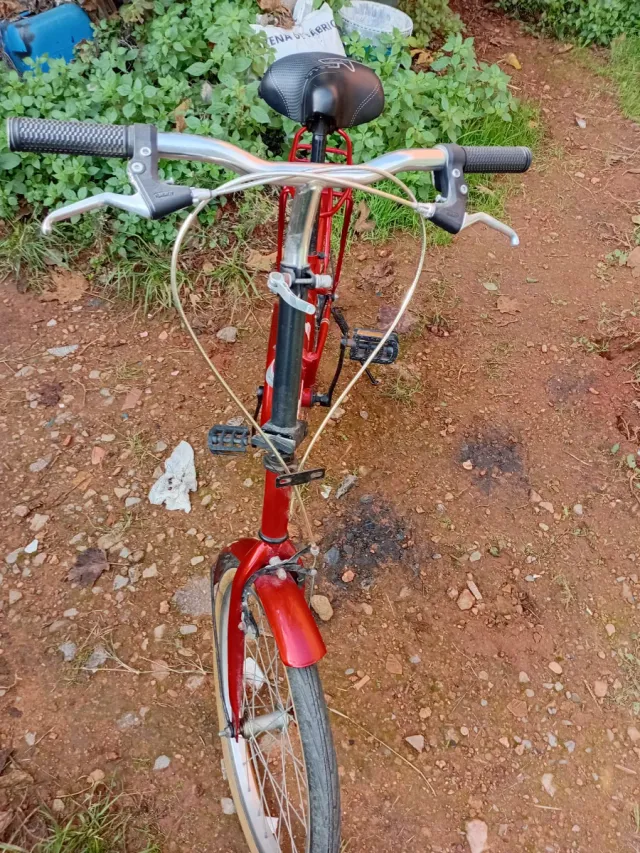 Bicicleta plegable roja YOGOICE