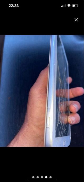 Tablet Samsung Blanca Pantalla Rota