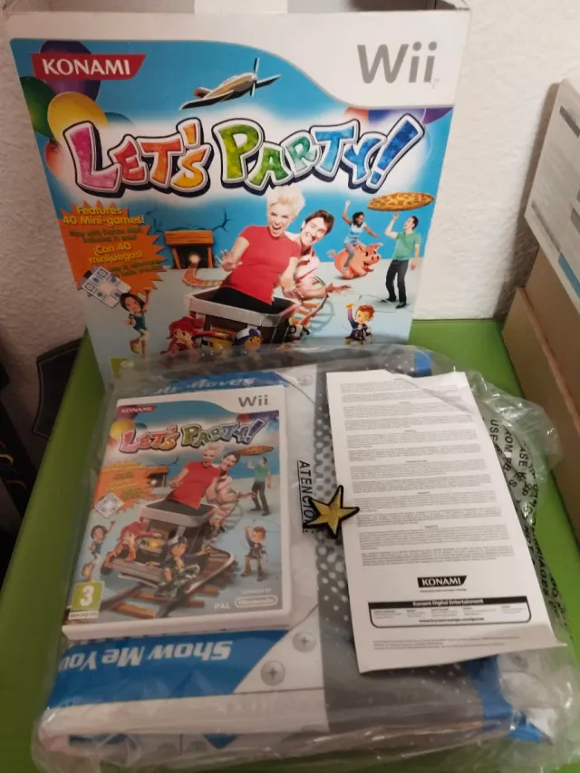 🇪🇸 Wii Let's Party Konami Alfombra de baile y ju