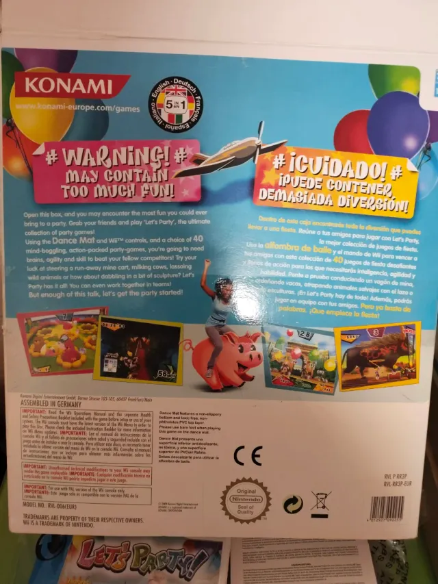 🇪🇸 Wii Let's Party Konami Alfombra de baile y ju