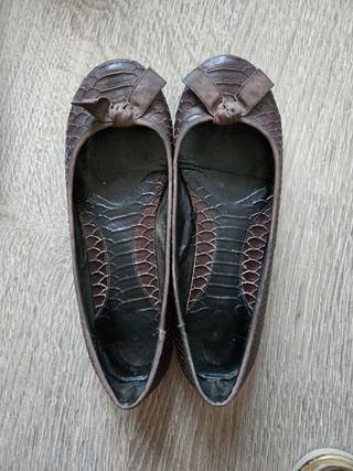 Bailarinas Stradivarius Marrón Talla 39