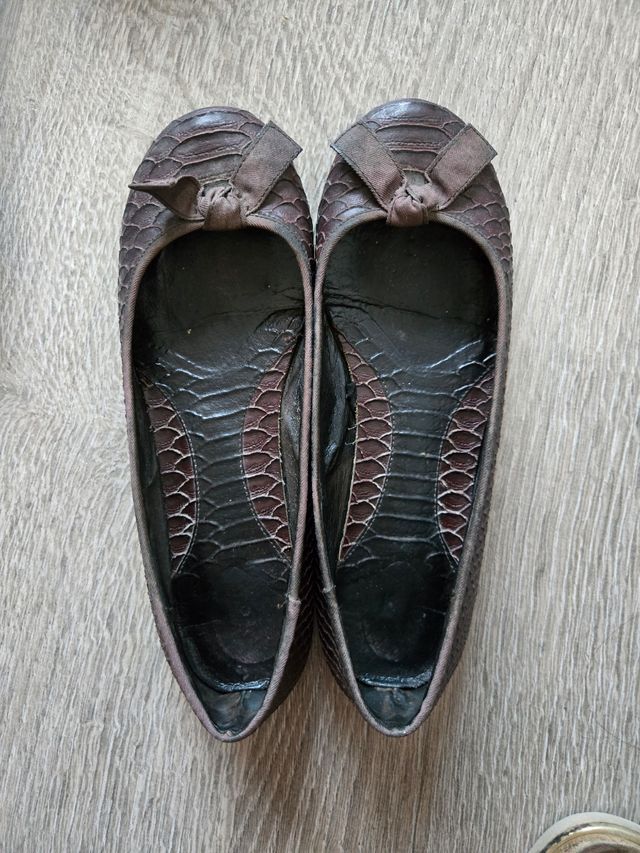 Bailarinas Stradivarius Marrón Talla 39