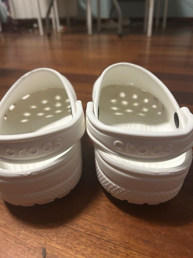 Crocs Blancas Originales Talla 38