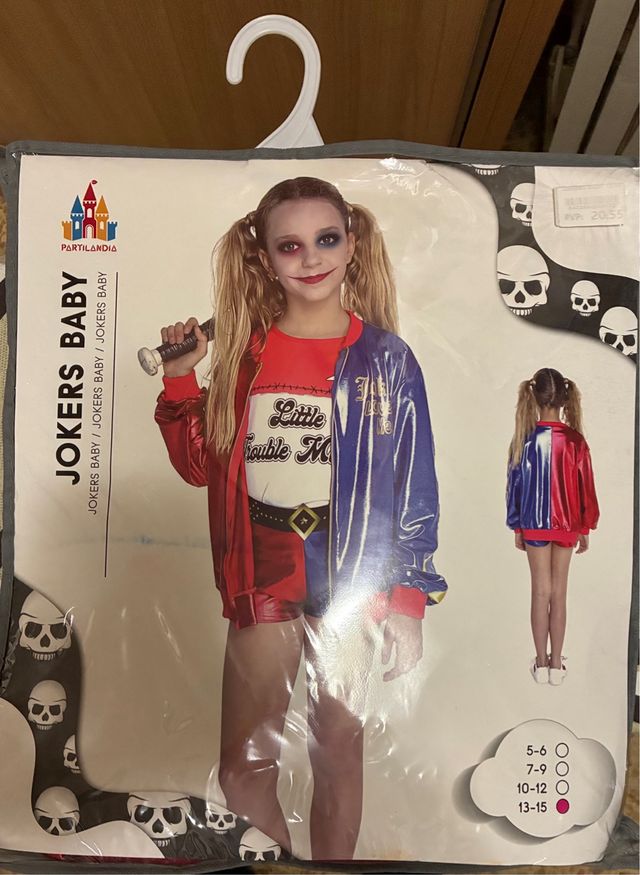 Disfraz Joker Niña Talla 13-15