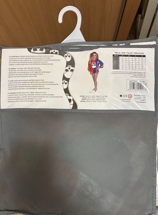 Disfraz Joker Niña Talla 13-15