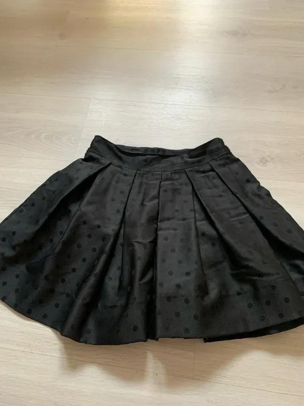 Falda niña Kenzo negra lunares