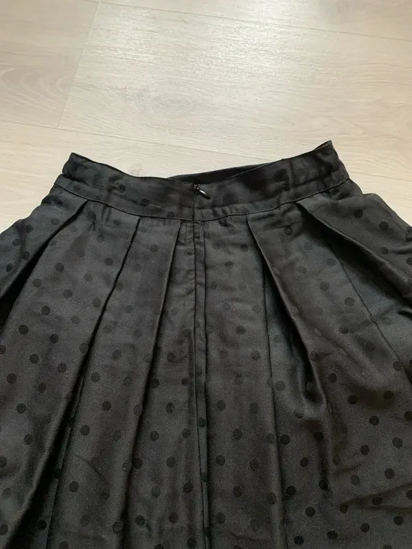 Falda niña Kenzo negra lunares