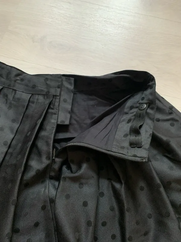 Falda niña Kenzo negra lunares