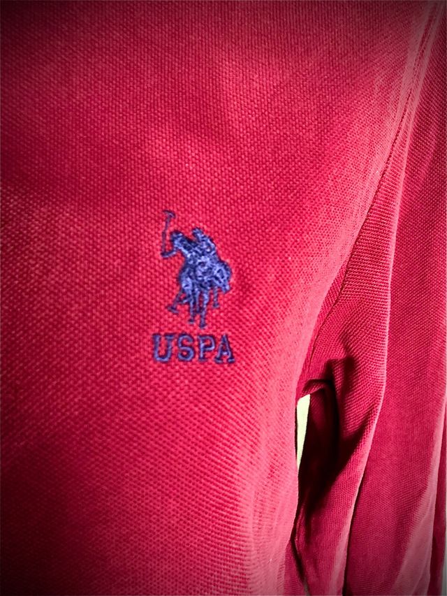 US Polo ASNN,Uomo Manica Lunga Rossa M