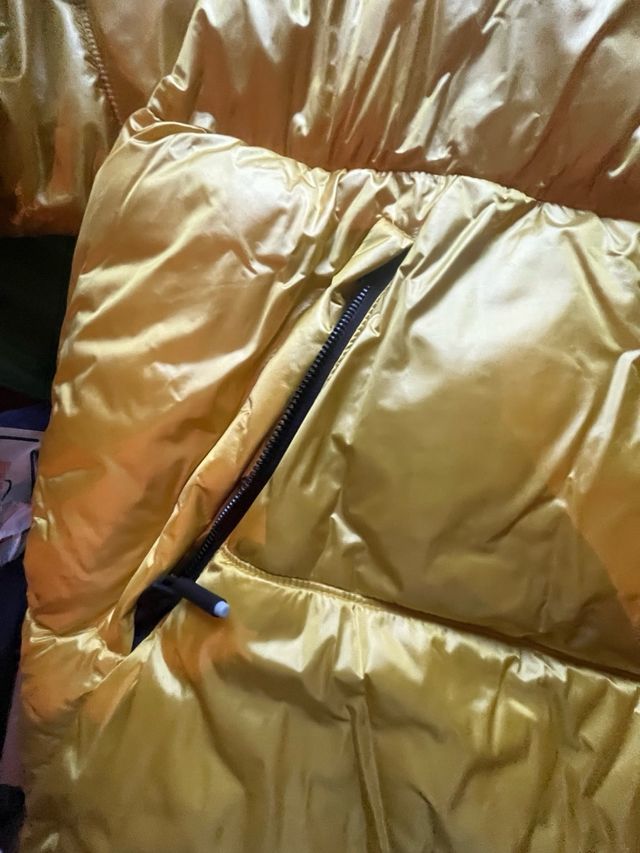 Chaqueta Plumífera Amarilla Bershka