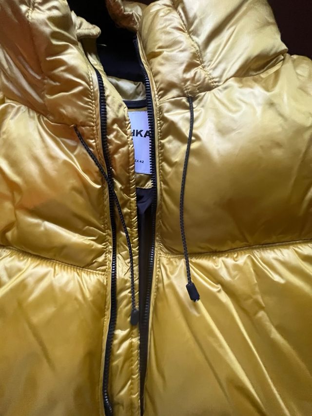 Chaqueta Plumífera Amarilla Bershka