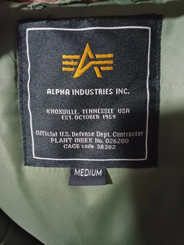Chaqueta Alpha Industries Artica M Verde Militar