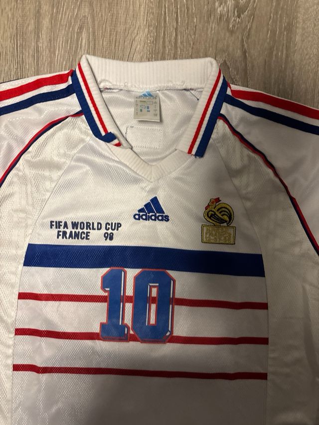 Camiseta Francia 98 Zidane Talla M Retro