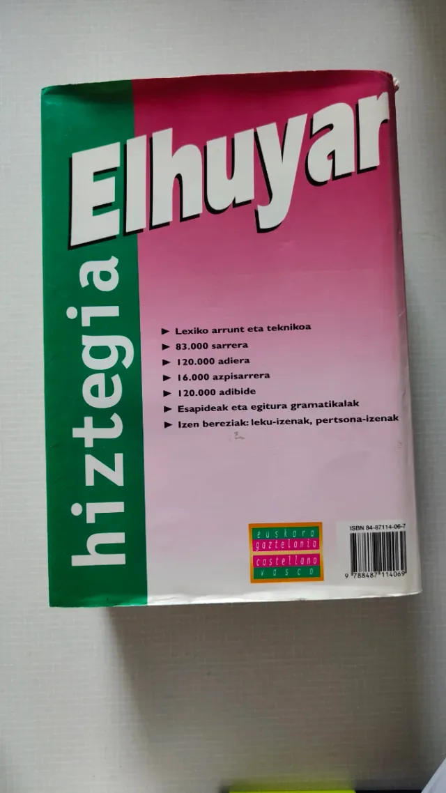 Hiztegia: Euskara-gaztelania, castellano-vasco