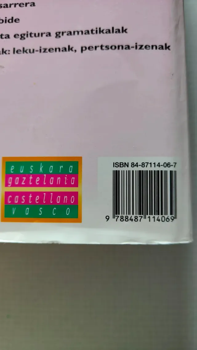 Hiztegia: Euskara-gaztelania, castellano-vasco