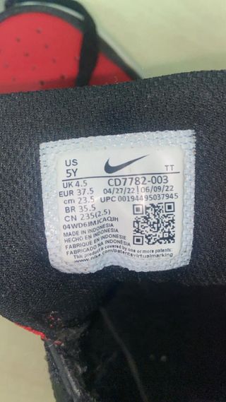 Nike Court Borough Mid 2 Negro/Rojo