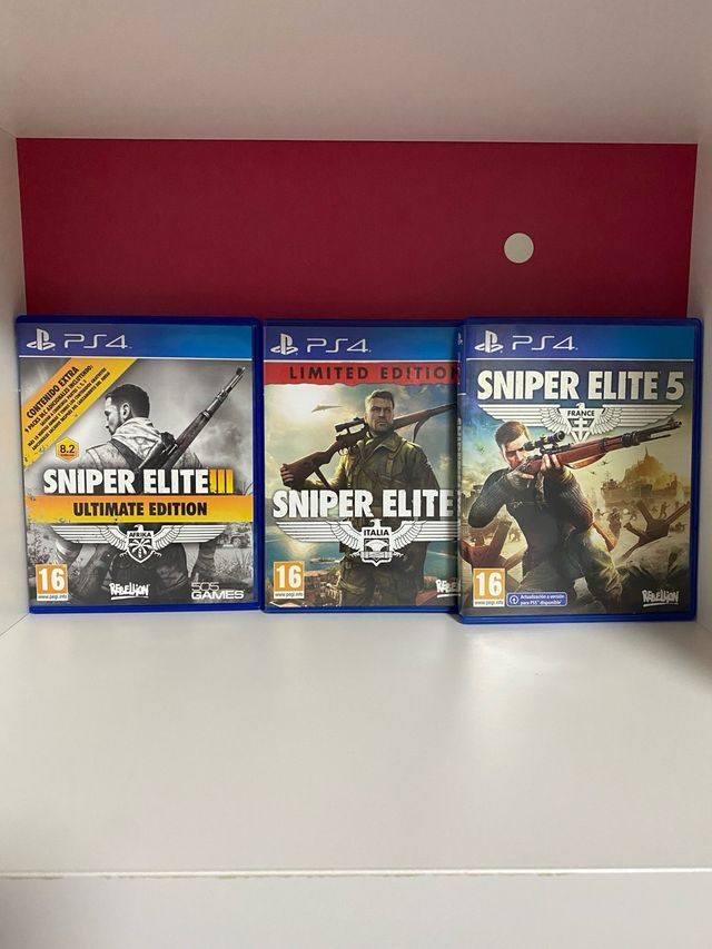 Lote 3 Juegos Sniper Elite PS4