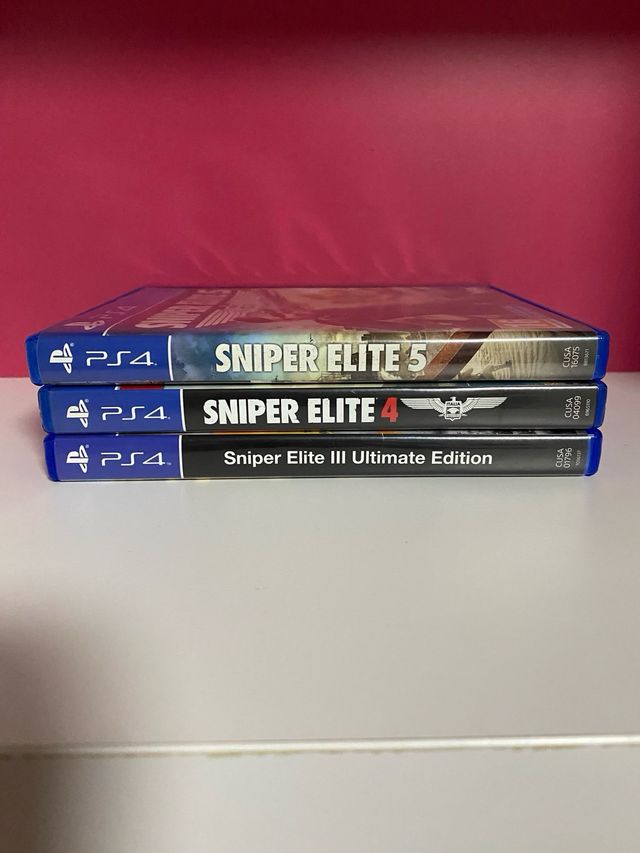 Lote 3 Juegos Sniper Elite PS4