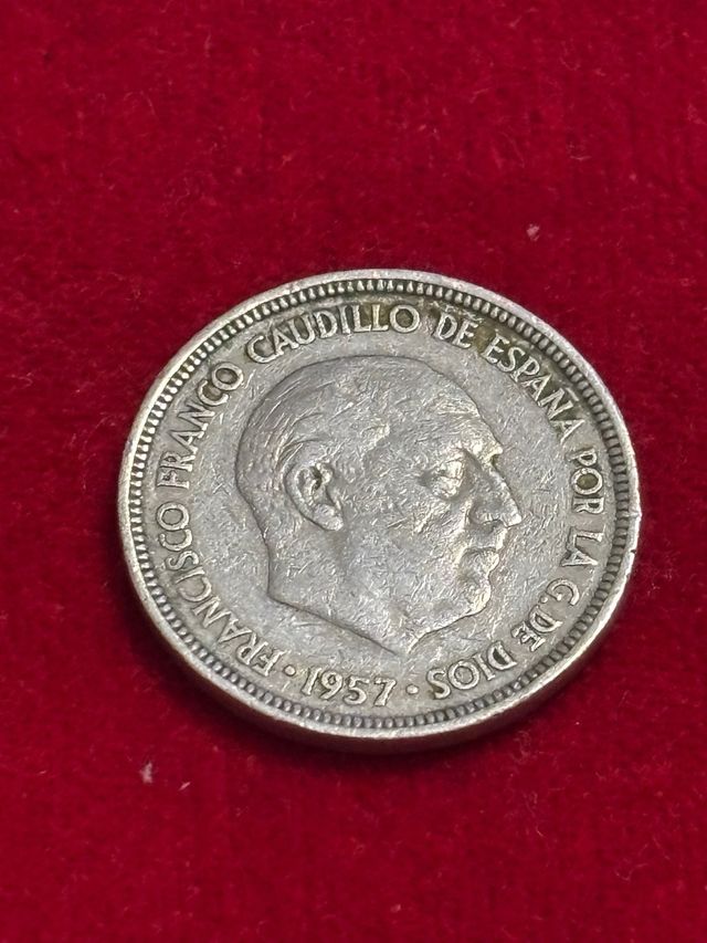 5 Pesetas 1957 Error