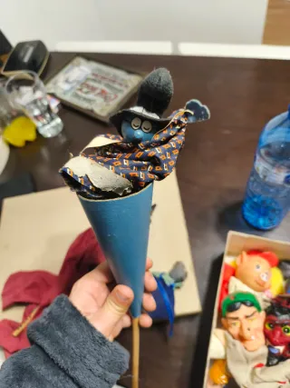 Lote marionetas mano antiguas