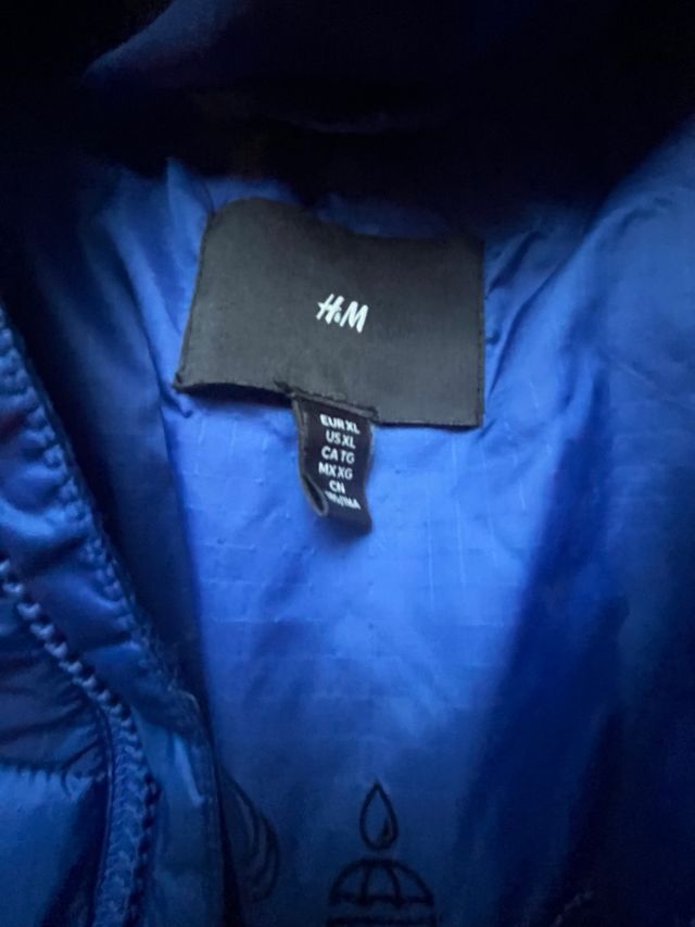 Chaqueta Plumífera Azul H&M