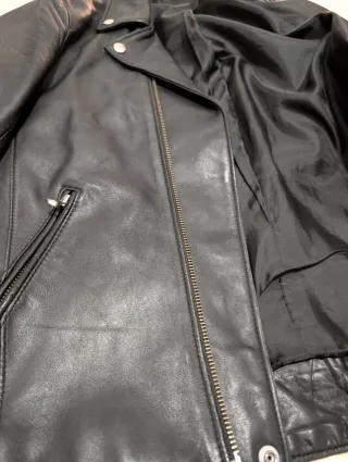 Chaqueta Cuero Japonesa Studious Tokyo Negra