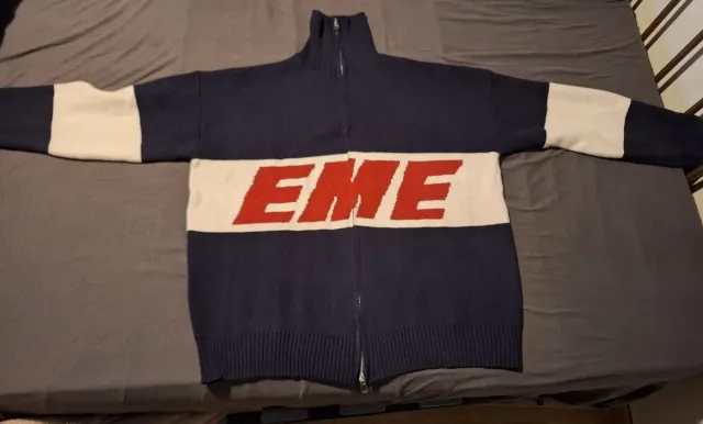 Jersey Eme Studios cremallera azul y rojo