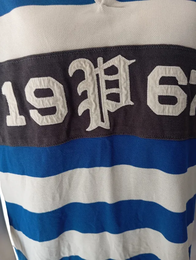 Polo de caballero Ralph Lauren Rayas Azul/Blanco