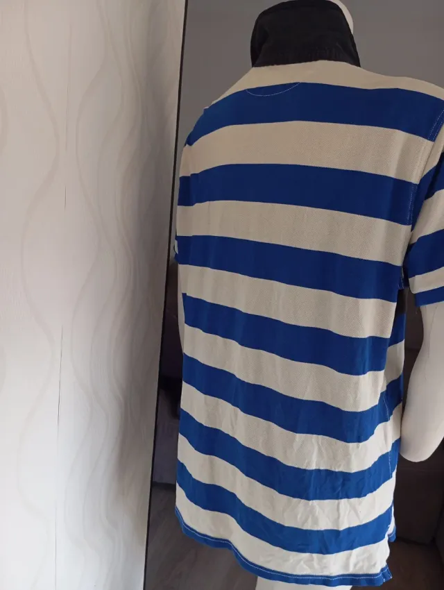 Polo de caballero Ralph Lauren Rayas Azul/Blanco