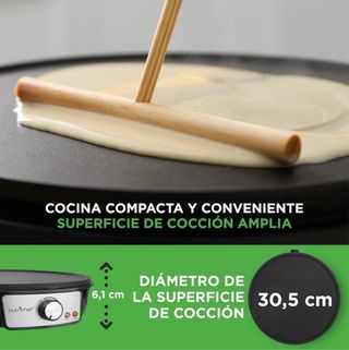 NUEVA Crepera Eléctrica NutriChef 30.5cm